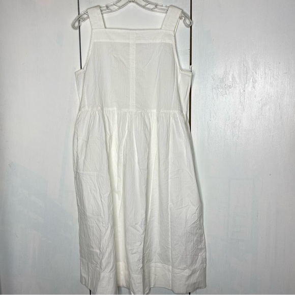 Everlane White Sleeveless Midi Dress - Picture 5 of 10